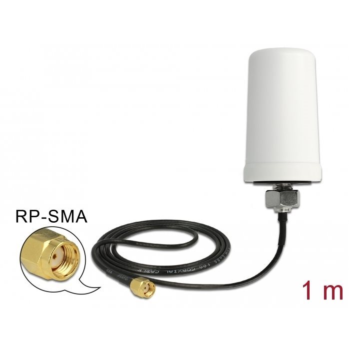 Antenne Wifi ac RP-SMA mle 3dBi omni cble 1m 88985