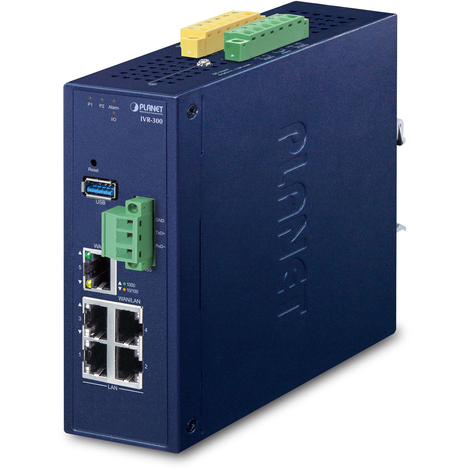   Routeurs  pro   Routeur indus VPN 5 ports Giga -40/75C IVR-300